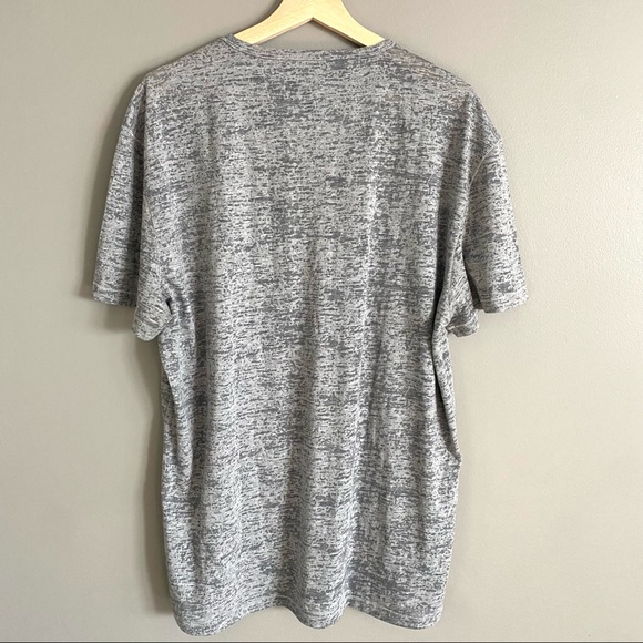 John Varvatos USA Mens Grey Heather Paperthin Short Sleeve Shirt Size XL - Picture 2 of 6